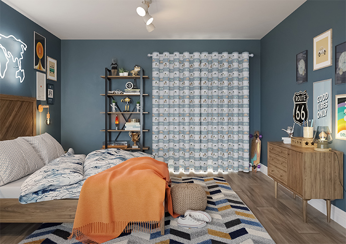 Brum Brum, Blues - Made to Measure Curtains - Image 15